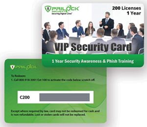 security awareness training & phish testing for up to 200 users