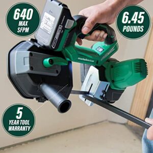 Metabo HPT 18V MultiVolt™ Cordless Band Saw | Tool Only - No Battery | Brushless Motor | 3-1/4-Inch Cut Capacity | Lifetime Tool Warranty | CB18DBLQ4