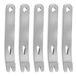 ronrons 5 pack mini stainless steel pocket pry bar crowbar multifunction edc tool survival opener