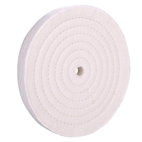 Extra Thick 10 inch Fine Cotton Buffing Polishing Wheel （70 Ply） for Bench Grinder with 3/4'' Arbor Hole,1 Pack