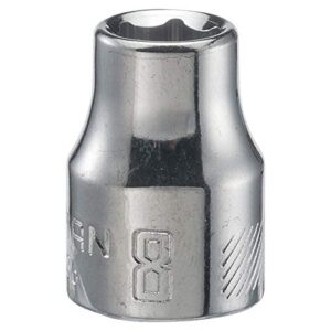 craftsman shallow socket, mm, 3/8-inch drive, 8mm, 6-point (cmmt43536)