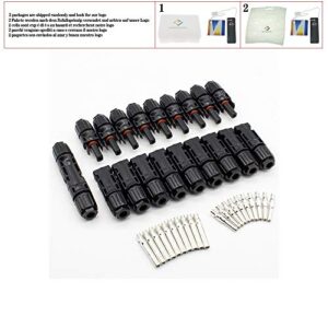 10pairs connector male and female, solar panel connector 30a 1000v for pv cable 2.5/4/6mm solar panel connect