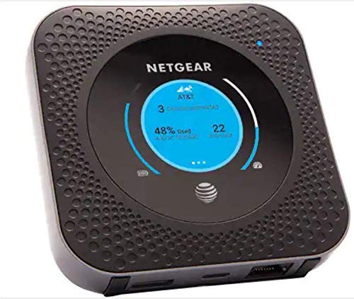 Netgear Nighthawk MR1100 4G LTE Mobile Hotspot Ethernet Router (AT&T GSM Unlocked)(Steel Gray) (Renewed) dual band
