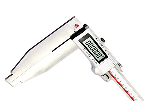 BAOSHISHAN 0-500mm/19.7 Inch Digital Caliper Vernier Caliper Stainless Steel with Long Jaw 150mm/6 Inch Measuring Tool Accuracy:0.01mm Unit mm/in