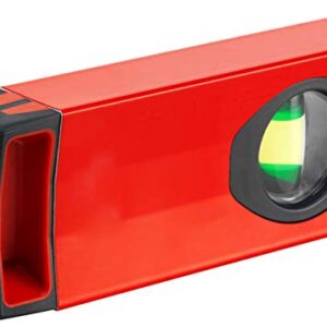 SOLA LSX482410 X PRO Aluminum Box Profile Spirit Level Set with 60% Magnified Vials, 10, 24 & 48-Inch , Red