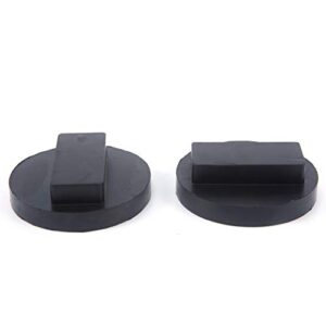 PARTOL Jack Pad Adapter Universal for BMW & Mini, Square Polyurethane Jack Pad Frame Rail Protector for Jack Stand Jack Block - Black, 2 Pack