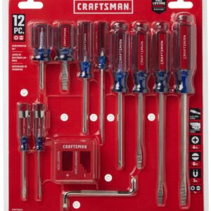 CRAFTSMAN Screwdriver Set, Assorted, 12Piece (CMHT65044)