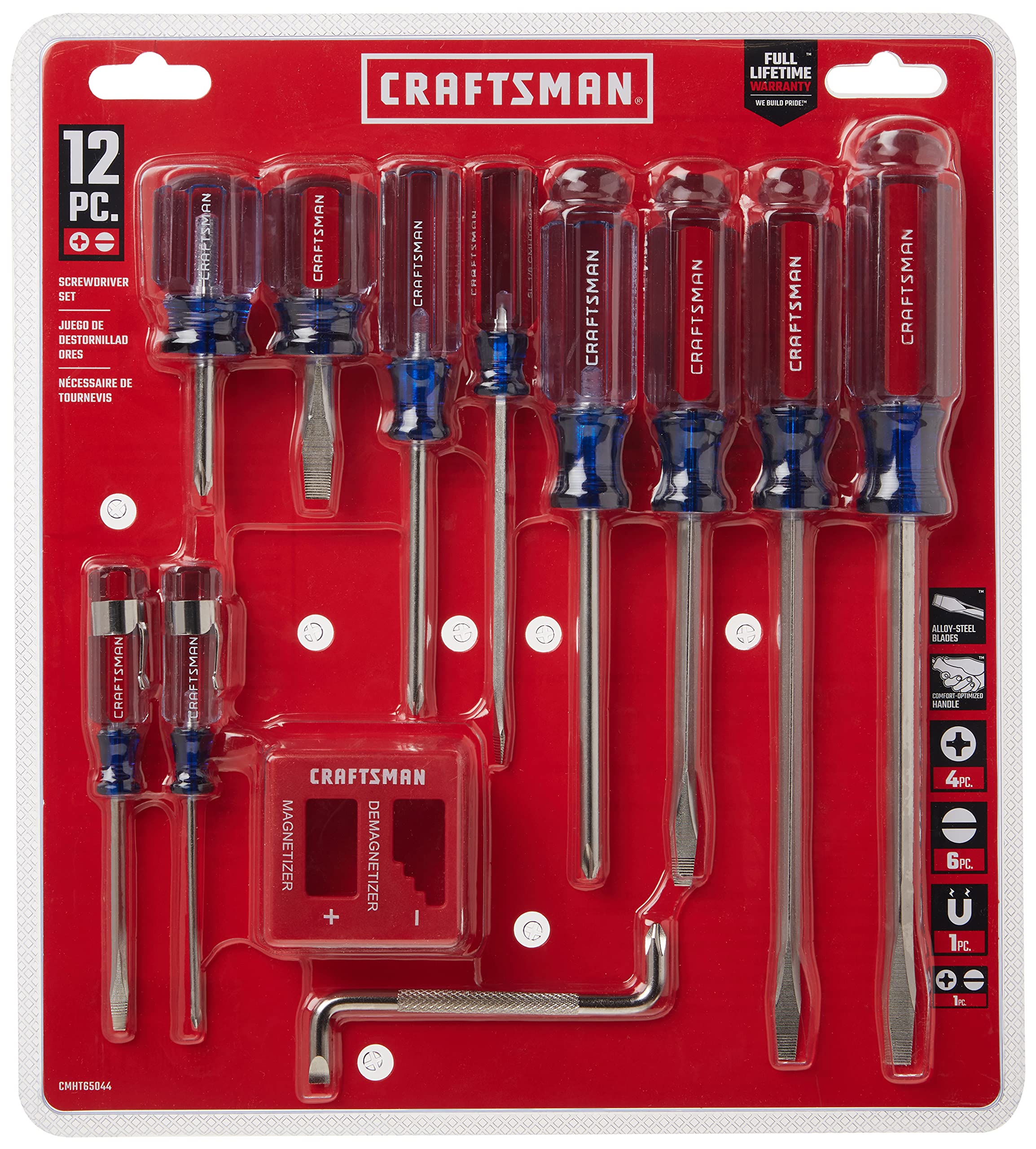 CRAFTSMAN Screwdriver Set, Assorted, 12Piece (CMHT65044)