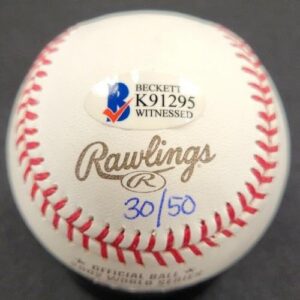 SCOTT SPIEZIO Signed "Game 6 HR" Angels 2002 World Series Baseball /50 ~ BAS COA - Autographed Baseballs