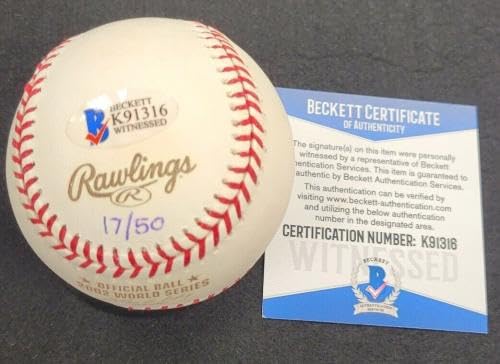 SCOTT SPIEZIO Signed "Game 6 HR" Angels 2002 World Series Baseball /50 ~ BAS COA - Autographed Baseballs