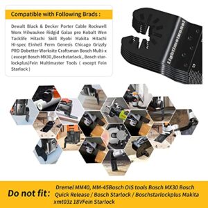 LIGHTIMETUNNEL 25 PCS Oscillating Saw Blades Universal Metal Wood Multitool Quick Release Tool Saw Blades Fit Black & Decker Porter Cable Dewalt Milwaukee Chicago Rockwell Makita Craftsman