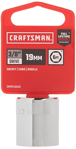 CRAFTSMAN Socket, Metric, 3/8-Inch Drive, 19mm (CMMT43549)
