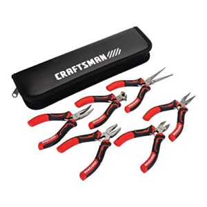 craftsman pliers, 6piece mini set with pouch (cmht81716)