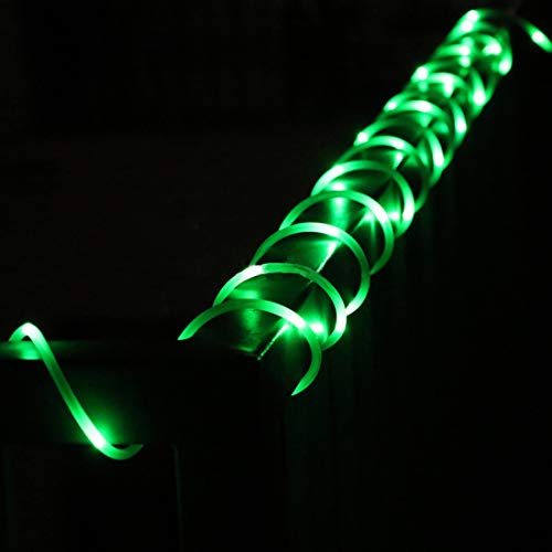 KOMOON Rope Lights 39 Ft 120 LED Battery Operated String Lights Waterproof Christmas Decorative Fairy Lights for Outdoor Indoor Party Patio Garden Yard Holiday Wedding (Green)