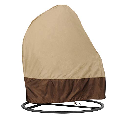 RTWAY Patio Hanging Chair Cover, Egg Swing Chair Cover Waterproof Heavy Duty Outdoor Furniture Protector Cover, 74.8'' L x 45.3''W