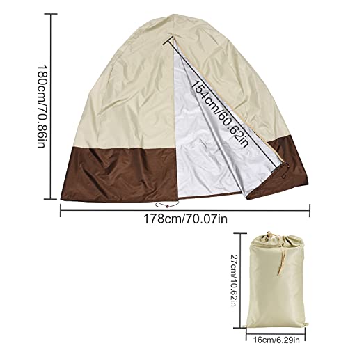 RTWAY Patio Hanging Chair Cover, Egg Swing Chair Cover Waterproof Heavy Duty Outdoor Furniture Protector Cover, 74.8'' L x 45.3''W