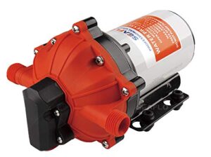 all new seaflo 55-series diaphragm pump - 12v dc, 5.5 gpm, 60 psi with heavy duty pressure switch