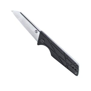 statgear ledge slip-joint pocket folding knife | d2 steel, g10 handle, reversible tip-up carry pocket clip - edc hunting compact rugged everyday carry slip joint…