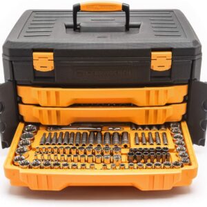 GEARWRENCH 243 Pc. 12 Pt. Mechanics Tool Set in 3 Drawer Storage Box - 80972