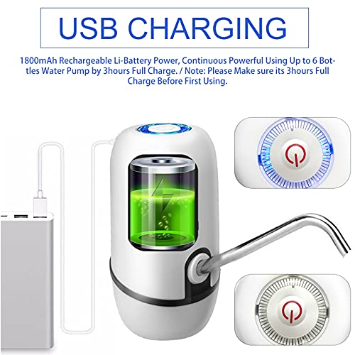 Bangmeng Water Bottle Pumpelectric Drinking Water Pumpusb Rechargeable Portable Water