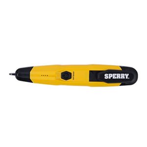 sperry instruments vd6508 detector with flashlight,cetlus listed lifetime, warranty, 1, 5 clams/master non-contact voltage tester, yellow