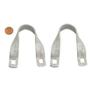 Cross-Connector (Purlin Bracket) for Greenhouse - Galvanized Steel (12 Pack w/Bolts) (1 3/8" x 1 3/8")