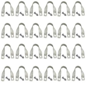 Cross-Connector (Purlin Bracket) for Greenhouse - Galvanized Steel (12 Pack w/Bolts) (1 3/8" x 1 3/8")