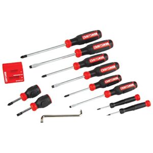 craftsman screwdriver set, bi-material, 12-piece (cmht65071)