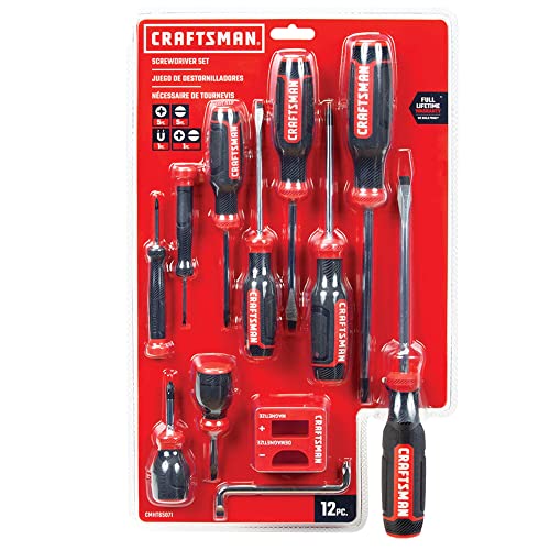 CRAFTSMAN Screwdriver Set, Bi-material, 12-Piece (CMHT65071)