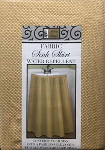 better home mosaic fabric sink skirt, self stick, water repellent, sand