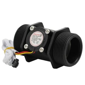 DIGITEN G1-1/2" G1.5" Water Flow Sensor, Food-Grade Hall Effect Sensor Flow Meter Flowmeter Control 5-150L/min - Arduino, Raspberry Pi, and Reverse Osmosis Filter Compatible