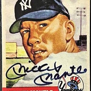Mickey Mantle 1953 Topps Baseball Auto REPRINT Card New York Yankees - Baseball Card