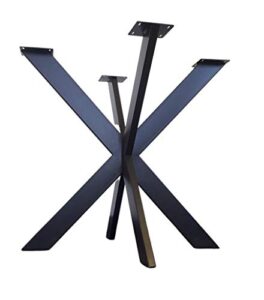 metal table base, cross-x style - any size and color