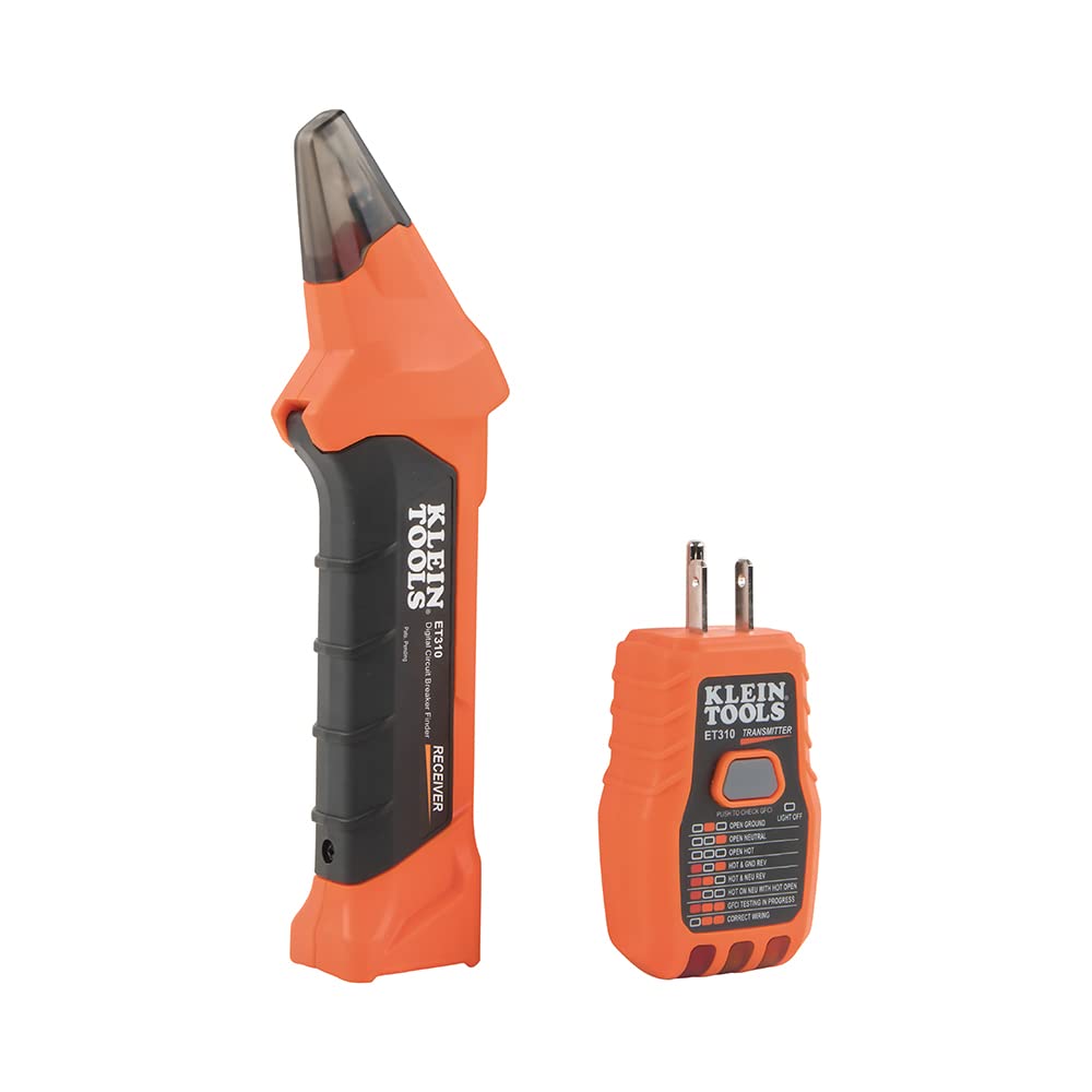 Klein Tools ET310 AC Circuit Breaker Finder, Electric Tester and Voltaget Tester with Integrated GFCI Outlet Tester