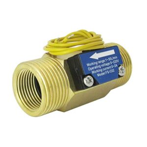 DIGITEN FS-C02 G3/4" BSP Male Thread Brass Water Flow Switch 1-30L/min, 0-2A/ 0-220V(AC or DC)