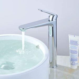 leekayer bathroom vessel sink faucet chrome single handle tall tap one hole deck mount lavatory mixer tap