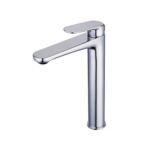 Leekayer Bathroom Vessel Sink Faucet Chrome Single Handle Tall Tap One Hole Deck Mount Lavatory Mixer Tap