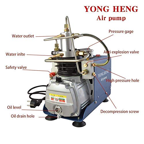 Yong Heng High Pressure Air Compressor Pump, 30Mpa 110V Electric Air Pump PCP Air Compressor for Airgun Scuba Rifle