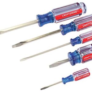 CRAFTSMAN Screwdriver Set, Slotted/Flat Head, 5Piece (CMHT65032)