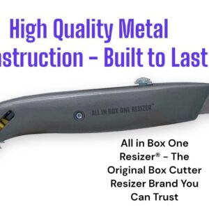 Box Resizer Tool with Scoring Wheel - Utility Knife Cardboard Scorer, Reducer - Box Cutter Sizer Tool for Resizing Reducing Size of Shipping Boxes