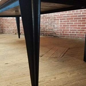 Custom Reclaimed Wood Inlayed Dining Table