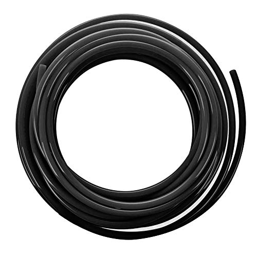 Beduan Pneumatic Tubing Pipe 1/4" OD Black Air Compressor PU Line Hose Tube for Water Fluid Transfer 12Meter 39.4ft