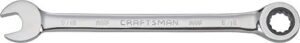 craftsman ratcheting wrench, sae, 9/16-inch, 72-tooth, 12-point (cmmt42564)
