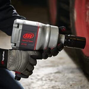 Ingersoll Rand 2175MAX 1" Pistol Grip Impact Wrench, Air Powered, Up to 2000 ft lbs Reverse Torque Output, Lightweight, 360 Degree Adjustable Handle, Steel Core, Gray