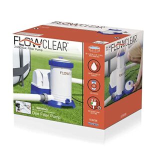 Bestway 58392E Swimming Pool Water Filter Pump & Replacement Cartridge, 2 Pack, Clear