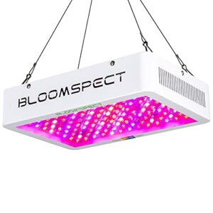 bloomspect upgraded 1000w led grow lights with veg & red & bloom 3 modes, daisy chain, double chips full spectrum plant grow light for indoor plants veg and flower (100pcs 10 watt leds)