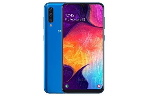 Samsung Galaxy A50 A505G 64GB Duos GSM Unlocked Phone w/Triple 25MP Camera - Blue