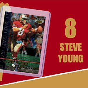 Steve Young Football Cards (5) Assorted Bundle - San Francisco 49ers Trading Card Gift Set