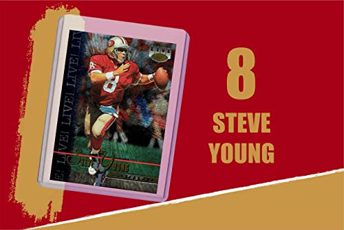 Steve Young Football Cards (5) Assorted Bundle - San Francisco 49ers Trading Card Gift Set