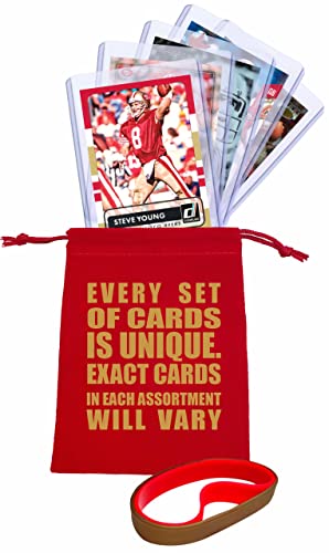 Steve Young Football Cards (5) Assorted Bundle - San Francisco 49ers Trading Card Gift Set